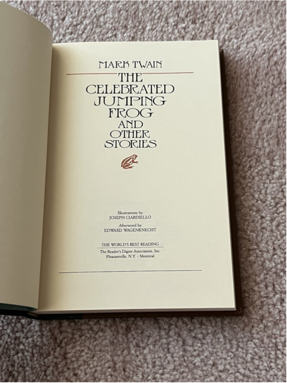 The World's Best Reading Mark Twain Celebrated Jumping Frog & Other Stories HC - Picture 7 of 8